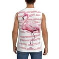 thumbnail image 4 of Balery Flamingo Men's Sleeveless Muscle Shirts Workout Tank Top, Moisture Wicking, Odor Protection-3X-Large, 4 of 8