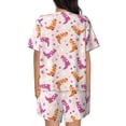 thumbnail image 4 of Womens Pajama Sets With Pocket, Cowgirl Boots Lounge Sets Short Sleeve Sleepwear PJ Sets for Women, 4 of 6