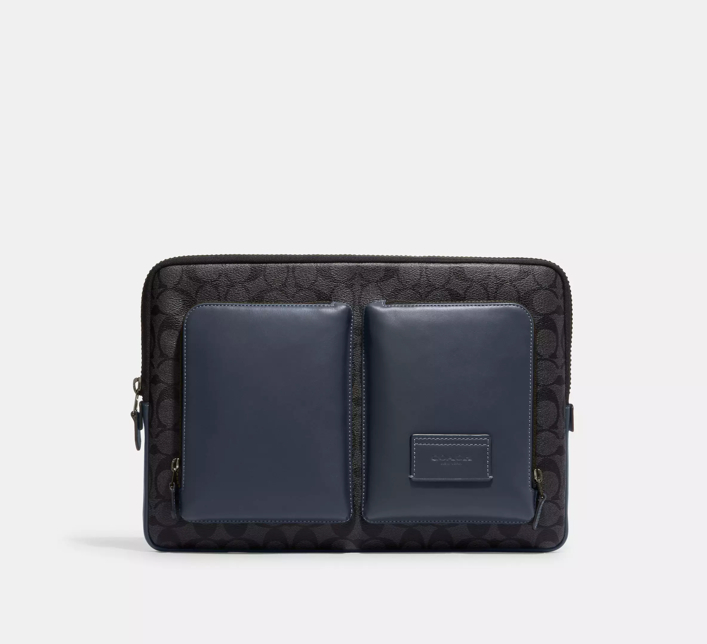 Coach Utility Laptop Case In Colorblock Signature Canvas