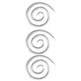 thumbnail image 2 of Naiovety Hogar círculo espiral Cable aguja cárdigan chal hilo costura DIY artesanía tejer tejer agujas artesanía Decoración del hogar 3 piezas de plata, 2 of 6
