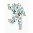 thumbnail image 4 of PatPat Baby Girl Pajamas Viscose from Bamboo 2-Way Zip Fold-Over Foot Cuffs 3Pack Baby Sleepers, 4 of 13