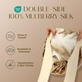 thumbnail image 2 of Gorro de seda ZIMASILK 100% morera para mujeres que duermen, café, 2 of 7