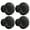Black, variant on Zoyueyie 4pcs Aluminum Alloy Door Knobs Shining Rhinestone Mushroom Design Pull Handle Creative Drawer Knobs Cabinet Door Handle Furniture Knob for Home (Black)