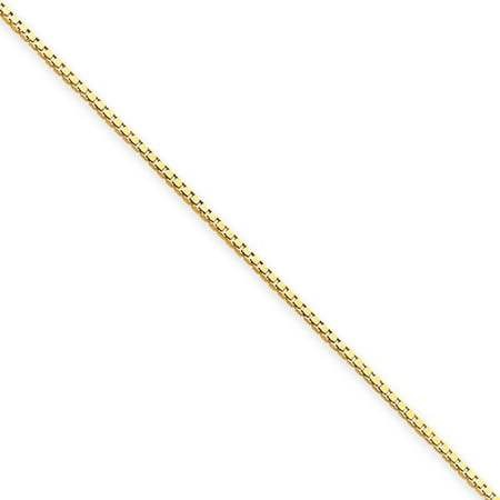 14k Yellow Gold 9in .90mm Box Chain Bracelet