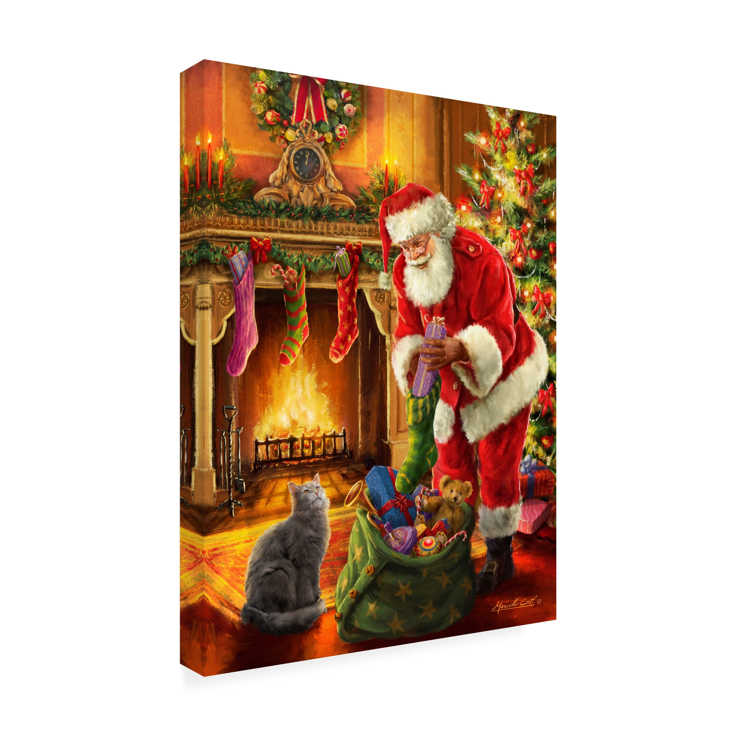 ALI Corti 'Santa Has Arrived' Canvas Art