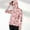 Pink, variant on qelini Sun Shirts for Women Long Sleeve UV Protection Zipper Hoodie Shirt with Thumn Hole Lightweight Breathable Printing Clothing with Pocket Running Hiking