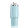 thumbnail image 3 of Botella de vacío de gran capacidad aislada de café Copa de té Taza de ejercicio Jogging Taza de bebida de acero inoxidable con tapa transparente HOME AZUL 600ml Advancent HA011613-03B, 3 of 7