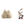 thumbnail image 1 of sujetalibros decorativos,Sujetalibros decorativos para oficina,hogar,libros pesados,Sujetalibros,topes,estantes,expositores modernos,Figuras de payaso,Escultura de payaso como adorno de mesa, 1 of 8