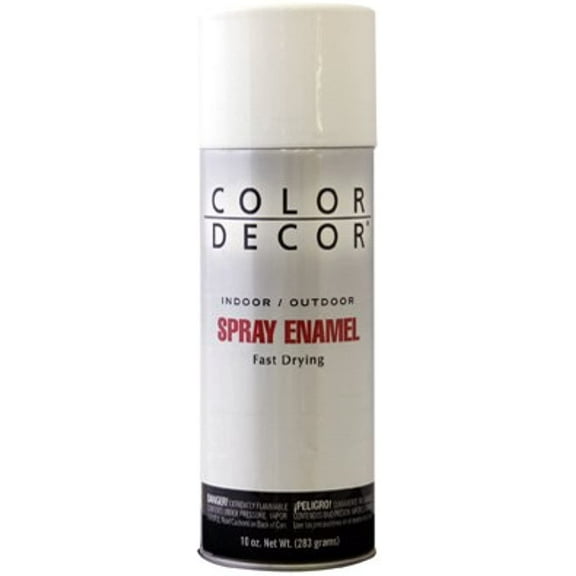 True Value CDS13-AER Color Decor Satin White Interior/Exterior Spray Enamel, 10-Ounce