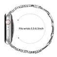 thumbnail image 2 of XIHAMA 14mm Clover & Mother-of-Pearl Watch Band for Women, Compatible with Apple Watch 38/40/41/42mm Series 1-10, Stainless Steel Metal Bracelet with Secure Clasp, 2 of 6