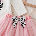 thumbnail image 5 of mgoYE Baby Girl 1st Birthday Outfit Long Sleeve Cowgirl Romper Skirt Cake Smash Photo Clothes Fall Winter 6-12 Months, 5 of 8