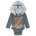 thumbnail image 4 of Star Wars The Mandalorian Grogu 3 Pack Hooded Cosplay Bodysuits Newborn to Infant, 4 of 4