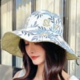 thumbnail image 5 of SPRING PARK Womens Wide Brim Foldable Sun Hats UPF50+ UV Beach Hat Summer Bucket Cap for Travel for Summer, 5 of 8