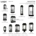 thumbnail image 5 of Livex Lighting Princeton 1 Light Wall Lantern, 5 of 9