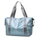 thumbnail image 1 of Bolsa deportiva para gimnasio para hombres y mujeres, bolsa de viaje expandible para el fin de semana, para la noche, con bolsillo húmedo, azul claro, 1 of 5