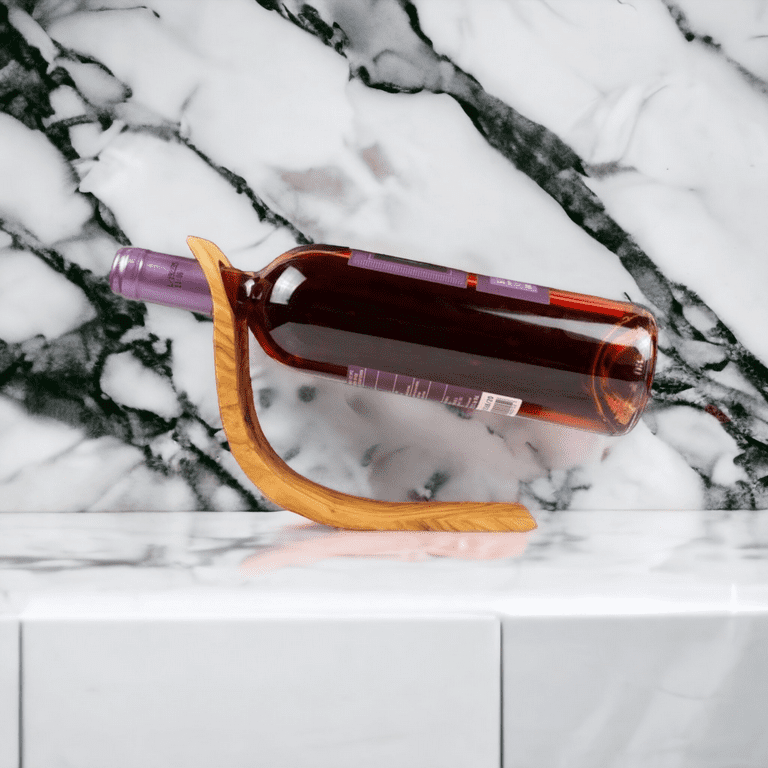 Olive wood wine bottle holder sale