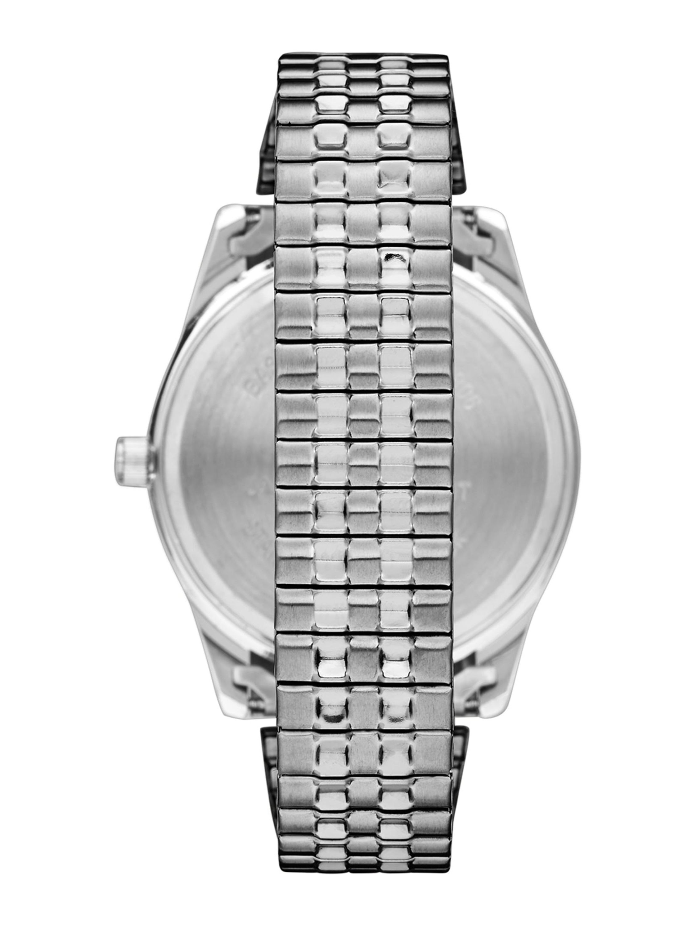 George Men's Silvertone Stainless Steel Watch photo 4
