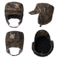 thumbnail image 3 of Comhats Mens Camo Camoflauge Camouflage Winter Baseball Army Cap Trapper Military Oak Duck Hunting Hat Women Faux Fur Ear Flaps Muffs Ski Cold Weather Elmer Fudd Snow Brown 58-60CM, 3 of 6
