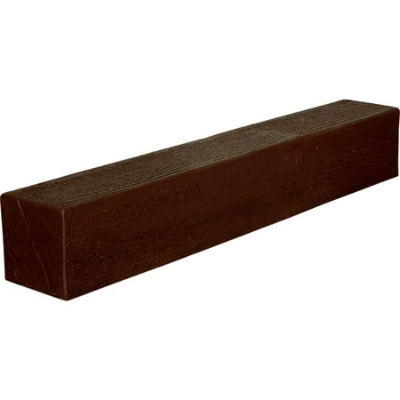 

Ekena Millwork 8 H x 8 D x 36 W Rough Sawn Faux Wood Fireplace Mantel Natural Pecan