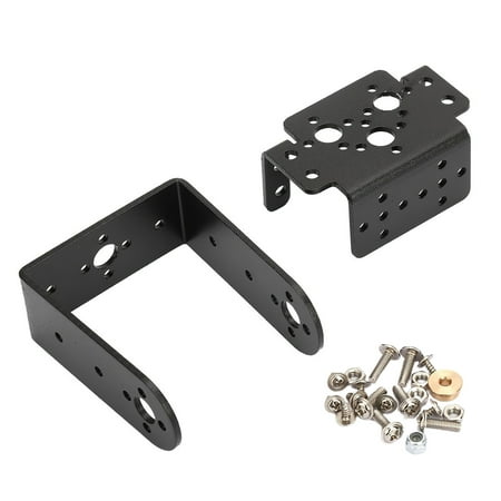 

MG995 MG996R Servo Motor Bracket Reliable Aluminum Alloy Steering Gear Pan and Tilt Mount Servo Gimbal Bracket for Robots