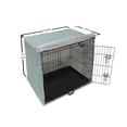 thumbnail image 6 of Floral Dog Crate Cover, Continuous Interpretation of Flourishing Flowers Botanical Art, Easy to Use Pet Kennel Cover Small Dogs Puppies Kittens, 7 Sizes, Aqua White Dark Grey, by Ambesonne, 6 of 6