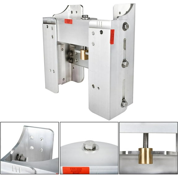Waltyotur Adjustable 6" Outboard Boat Jack Plate JPL4500 High Strength polished Aluminum