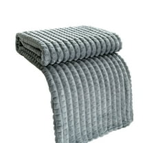 Luoshdecor Flannel Throw Blanket,Cozy Soft Jacquard Sherpa Throw Blanket for All-Season Home Decor,40x28 in