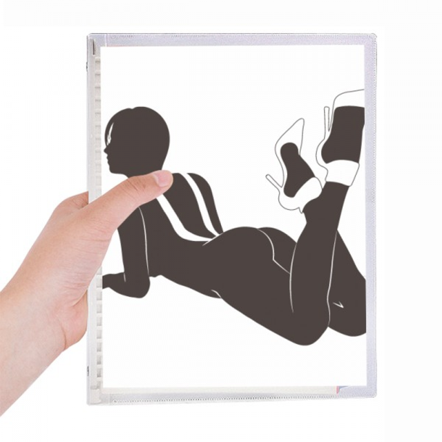 Hot Beautiful Women High Heels Notebook Loose Diary Refillable Journal Stationery