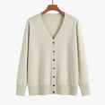 thumbnail image 2 of Womens Cardigan Long Sleeved Knit Solid Color And Elegant Sweater. Women's Cardigans, 2 of 3