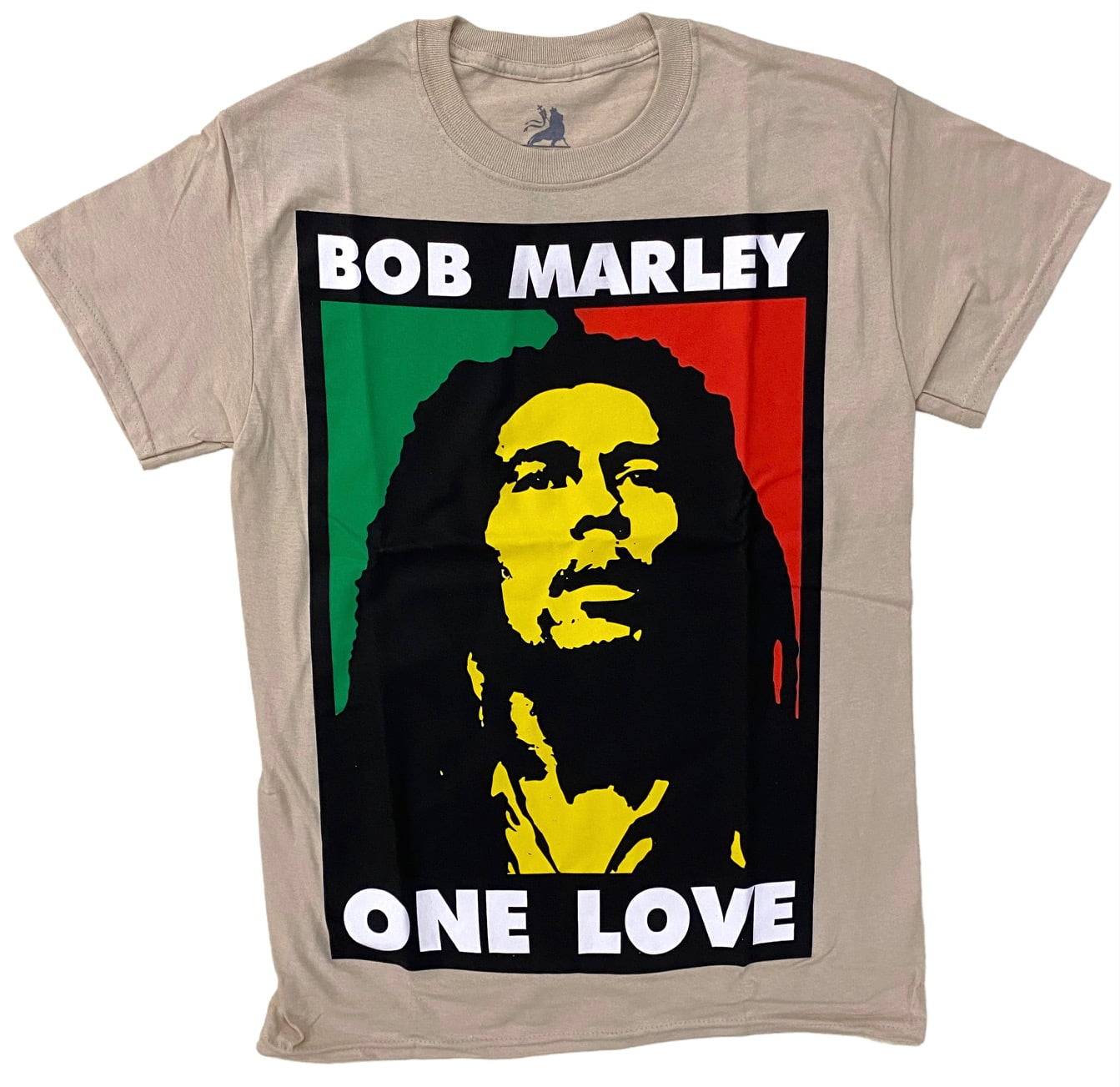 Citron Zoologisk have burst Bob Marley Men's Officially Licensed Graphic Print Retro Vintage Tee T-Shirt  (Small, Tan One Love) - Walmart.com