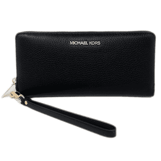 Michael Kors Leather Wallet Wristlet, Jet Set Travel, Zip Around