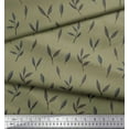 thumbnail image 3 of Soimoi Green Polyester Crepe Fabric Leaves Printed Fabric 1 Yard 52 Inch Wide, 3 of 5