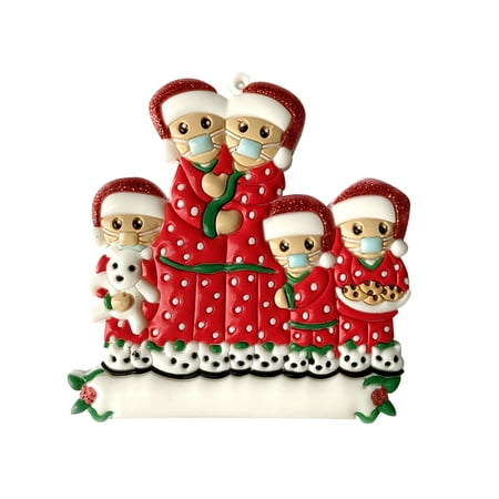 

Coopserbil Personalized Survived Ornament Holiday Christmas Decorations Of Family Home Decor Light Decorations for Living Room on Ceiling Christmas Decorations outside Balls Big