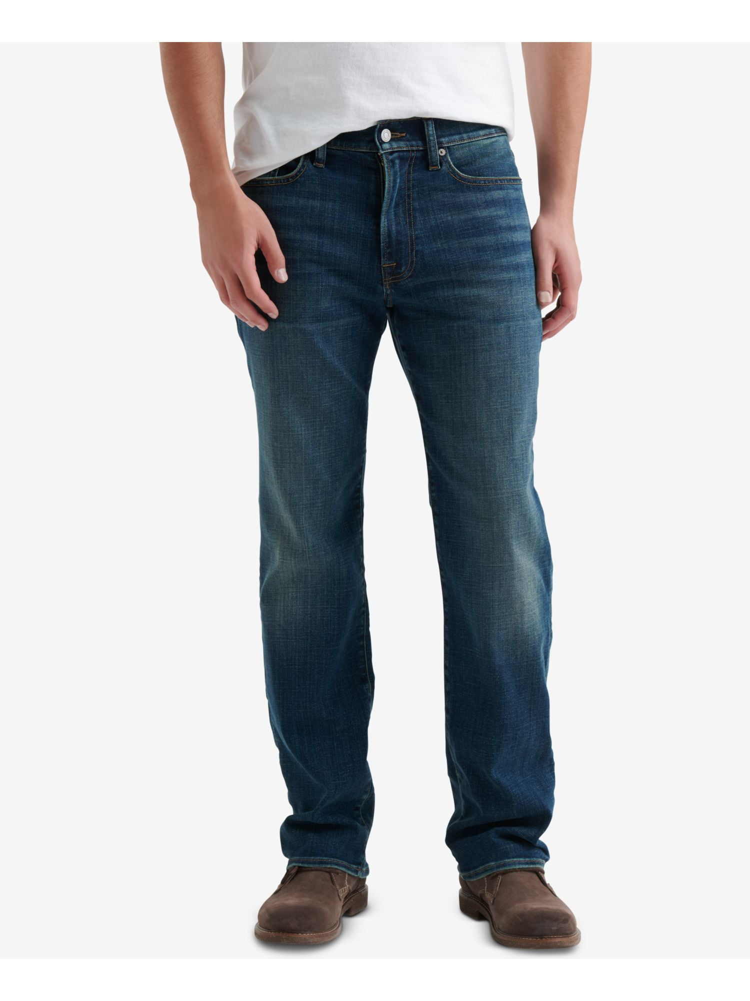 Viva barst mager LUCKY BRAND Mens Blue Straight Fit Denim Jeans W42/ L30 - Walmart.com