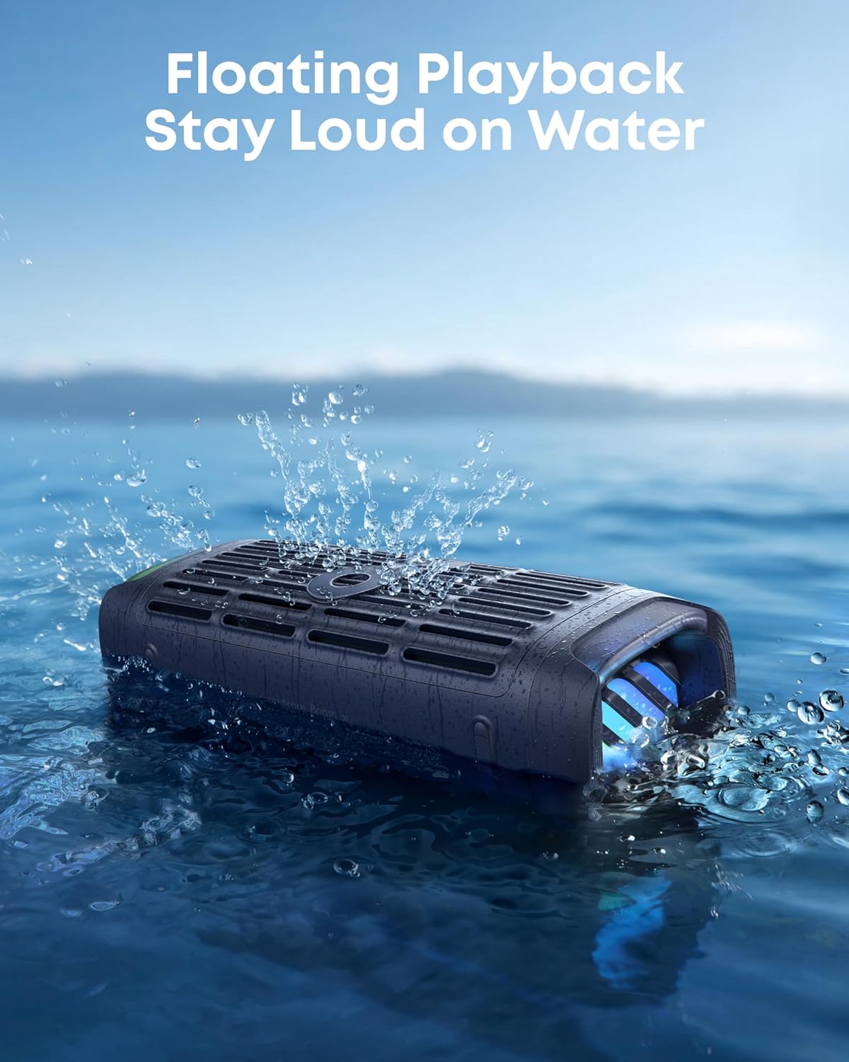 Soundcore Boom 3i by Anker, 50W Rugged Outdoor Speaker, IP68 Waterproof, Floating, Saltwater-Resistant, BassUp 2.0, 16H Playtime, Tws - Blue
