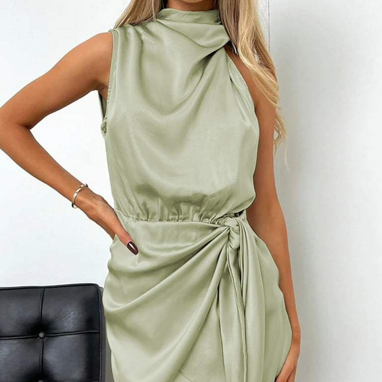 tie waist bodycon dress