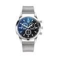 thumbnail image 2 of Resicozy Mens Watches Casual Big Face Watch Stainless Quartz Dress Watch Multifunction Watch Silver with Blue Face#1, 2 of 3