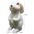 thumbnail image 5 of Leaveforme Bunny Statues Garden Decor, Fairy Garden Accessories, Miniature Figurines Patio Yard Art Sculpture Lawn Ornament Outdoor and Home Decoration Collections Gift (Bunny Statue), 5 of 8