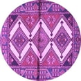 thumbnail image 1 of Ahgly Company Indoor Round Persian Purple Traditional Area Rugs, 3' Round, 1 of 4