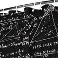 thumbnail image 3 of Math Equations 3D Shapes Black Pattern Shower Curtain 36"x72" ,Bathroom Decorative Shower Curtains Set with 12 Hooks,Modern Waterproof Washable Shower Curtain, 3 of 6