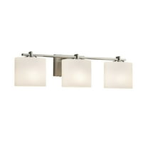 Justice Design Group Fsn-8443-30-Opal Fusion 3 Light 27" Wide Bathroom Vanity Light -