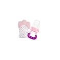 thumbnail image 1 of GER CHUPÓN BEBÉ FRUTA ROSA MEDIANO + GUANTE MORDEDERA ROSA PARA DENTICIÓN DE SILICÓN GER ROSA, 1 of 2