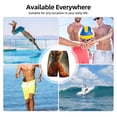 thumbnail image 6 of Yiaed Maple Leaf Meditating Chihuahua Print Mens Swim Trunks Bathing Suit Compression Liner Beach Swim Shorts Swimwear Quick Dry Zipper Pocket No-Chafing Board Short-X-Large, 6 of 6