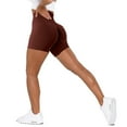thumbnail image 4 of TOWED22 Women's Mesh Swim Shorts Tankini Bottom with Liner Athletic Gym Running(Bronze,XL), 4 of 5