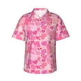 thumbnail image 1 of Balery Love Camisas hawaianas de manga corta para hombre, camisas playeras de corte holgado, camisas de vacaciones con botones,X-Large, 1 of 7