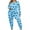 Blue 3, variant on Plus Size Pajama Sets for Women 2 Piece Cute Printed Lounge Sets Long Sleeve Shirts and Pants Pjs Sets Loose Fit Loungewear Outfits