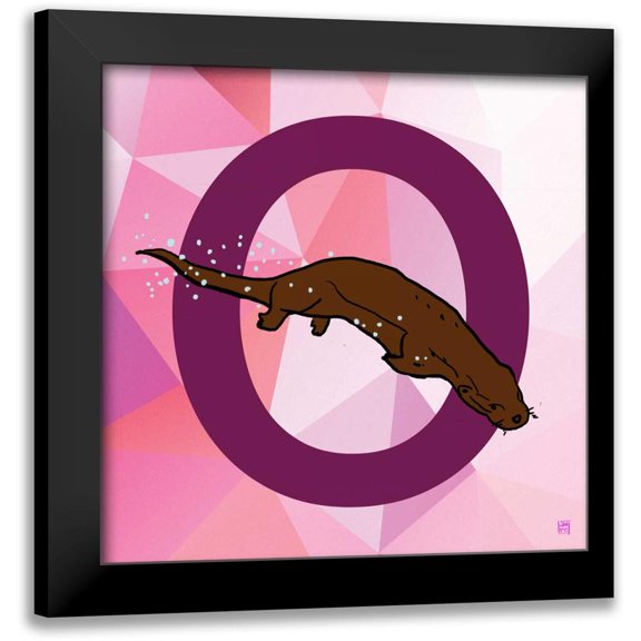 Perrenoud, Aubree 12x12 Black Modern Framed Museum Art Print Titled - O