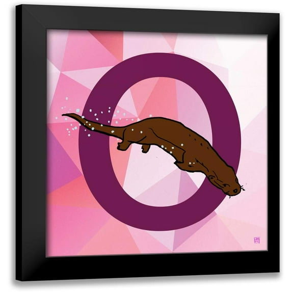 Perrenoud, Aubree 15x15 Black Modern Framed Museum Art Print Titled - O