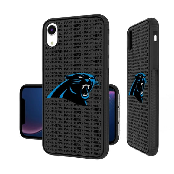 Carolina Panthers iPhone Text Backdrop Design Bump Case