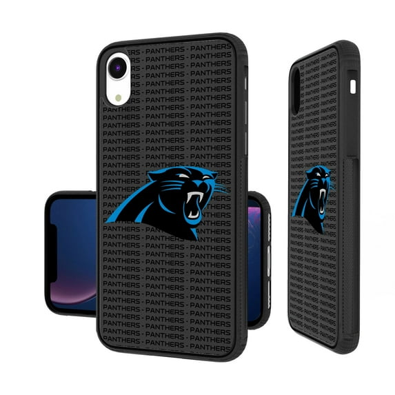 Carolina Panthers iPhone Text Backdrop Design Bump Case